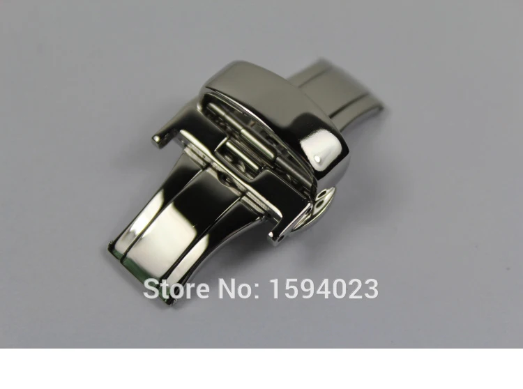 

18mm solid stainless steel Silver watch band bcukle Double Push Button Fold Butterfly Deployment clasp For T044 T461 T059