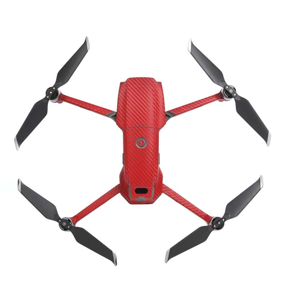 1 компл. 3D углеродное волокно Водонепроницаемый волоконная Кожа Наклейка для DJI Mavic 2 Pro& Zoom Drone корпус РУКА батарея и пульт дистанционного управления
