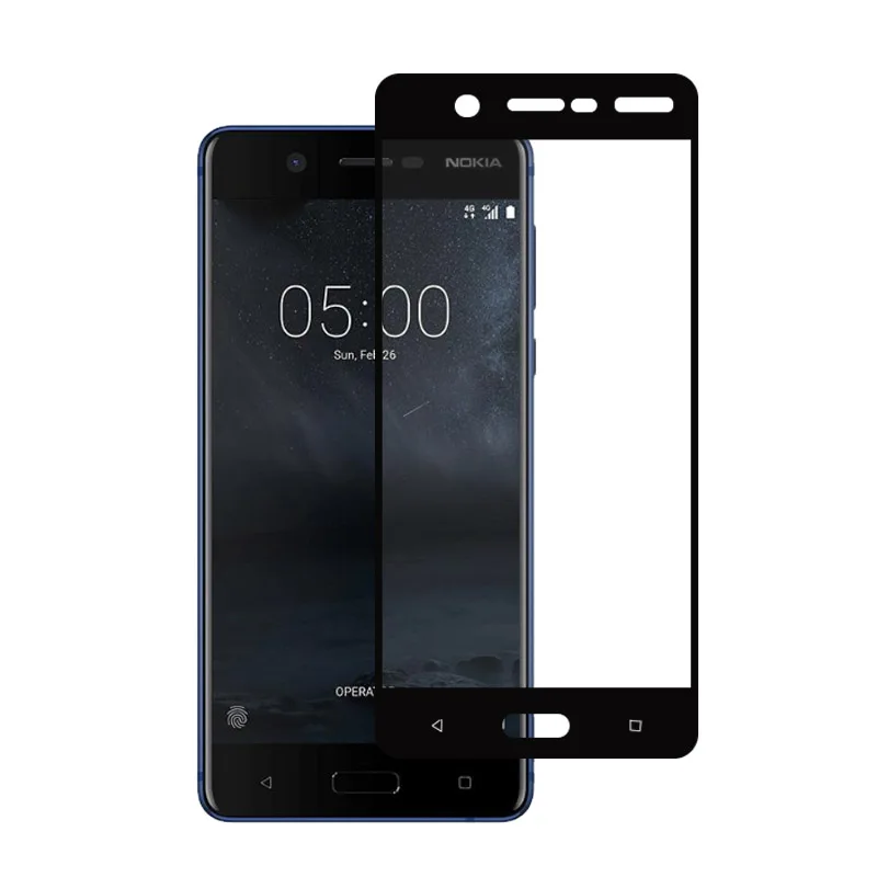 Beworld 10 шт./лот закаленное стекло для Nokia 5 Защита экрана Розничная коробка полное