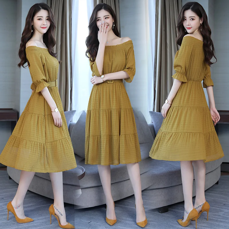 Женское богемное Короткое Платье До Колена однотонные пляжные платья