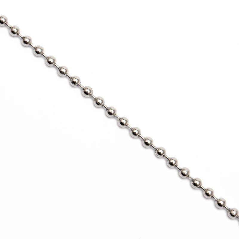 

5m 1.2/1.5/2/2.4/3.0mm Beaded Ball Stainless Steel Chain Bulk Jewelry Chains for Necklaces Jewelry Making Supplies