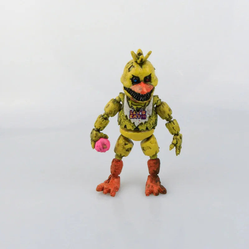 6 шт./компл. FNAF Фредди Фигурки Nendoroid 15 см ПВХ блок пять ночей у Фредди Аниме Фигурки игрушки