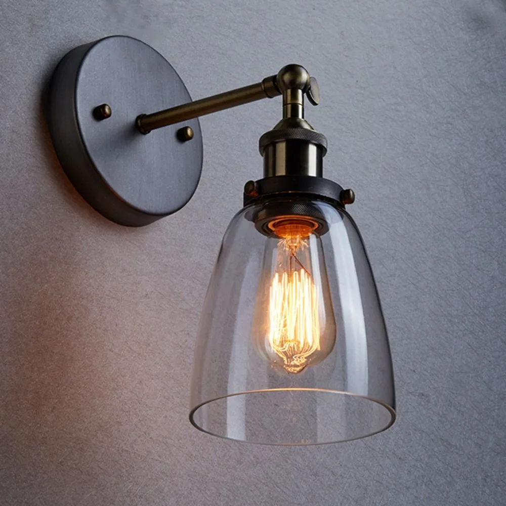 Винтажные Настенные светильники Эдисона E27 110 В/220 В|wall light fixture e27|bedside lightglass wall sconces