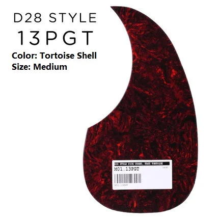 MartinGuitar Подлинная Акустическая гитара Dreadnought Pickguard замена в размере M/L, доступен в черном или искусственной черепаховой оболочке
