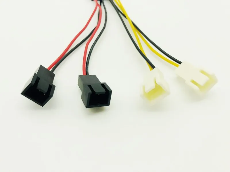 Компьютерный Вентилятор охлаждения силовые кабели 4Pin Molex к 3Pin вентилятор питания