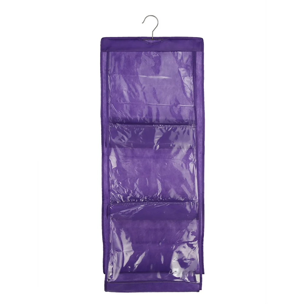 90 x 30 cm Purple Органайзер рюкзак сумка для хранения сумки подвесная сумка для хранения обуви высокие товары для дома 6 карманная вешалка для шкафа вешалки - Цвет: 90 x 30 cm Purple