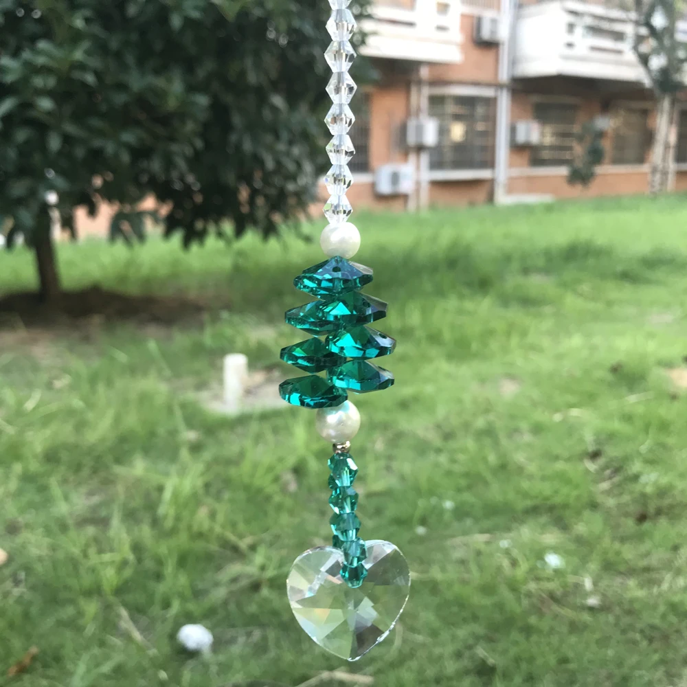 1 шт. Хрустальное стекло Чакра Сердце Suncatcher люстра призматические кристаллы