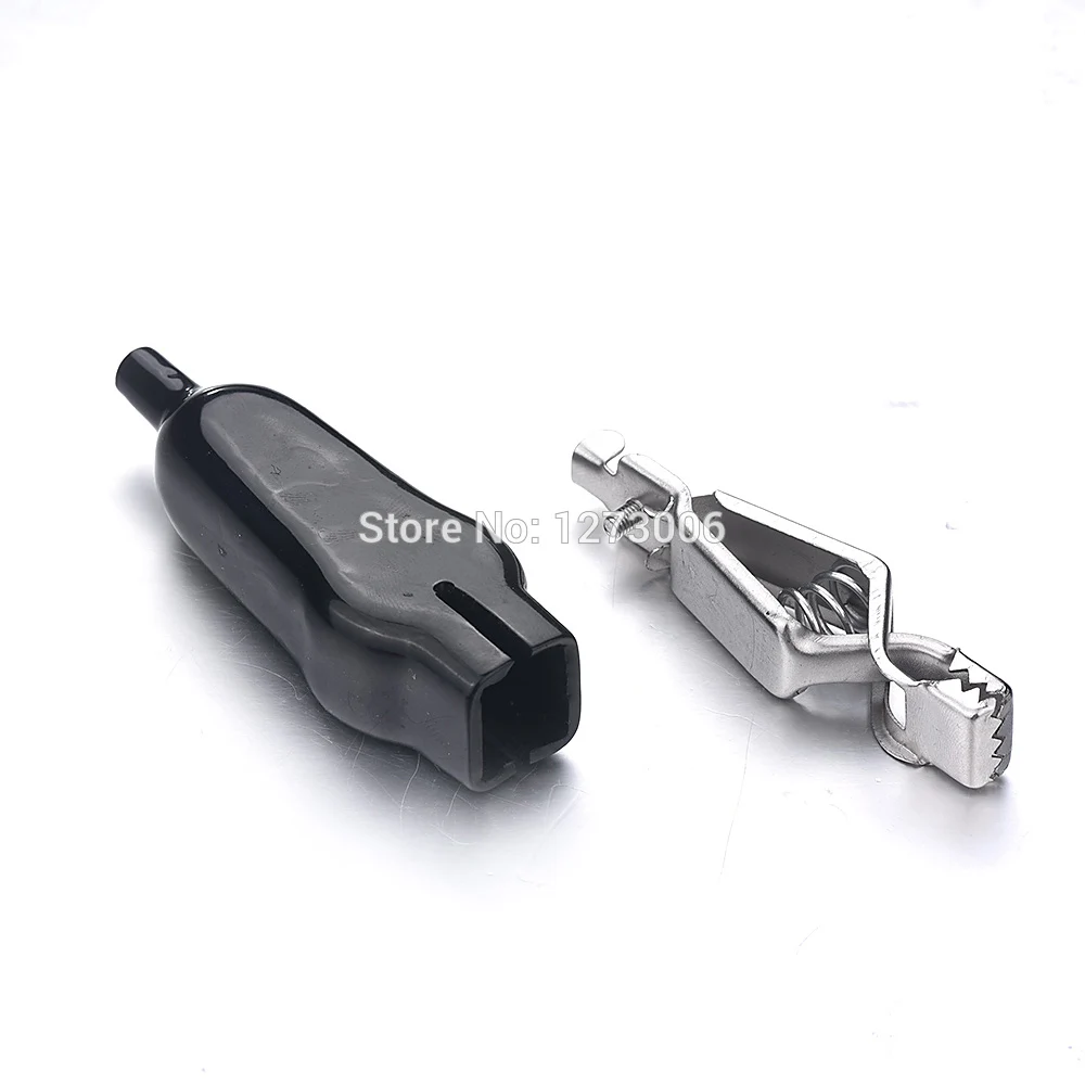 4 шт. оболочке крокодил ПВХ зарядки Батареи Двусторонняя Зажимы 20A электрические