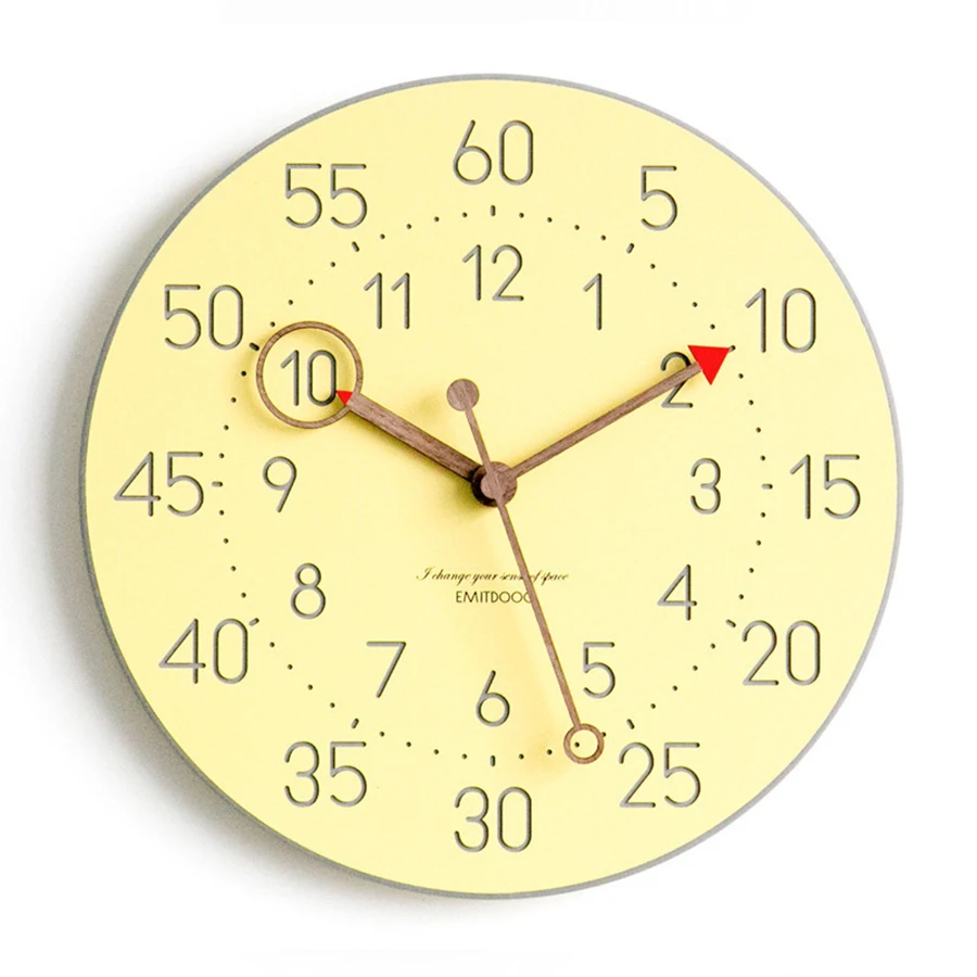 Современный дизайн настенные часы деревенские скандинавские тихие большие