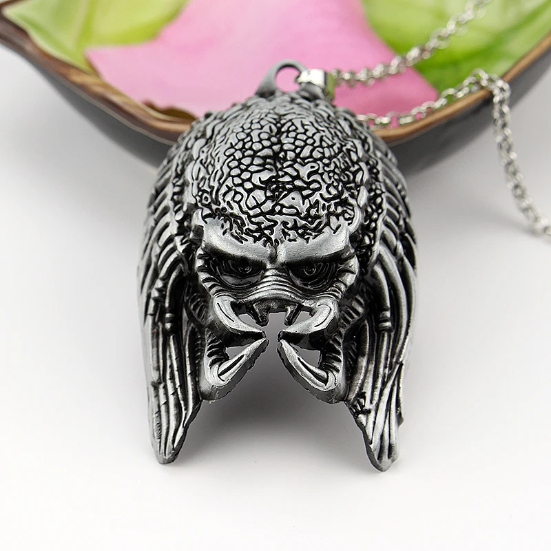Фильм ювелирные изделия панк воин инопланетянин Готический ужас Giger кулон инопланетяне Хищник AVP ожерелье Поклонники Рождество косплей подарок дропшиппинг