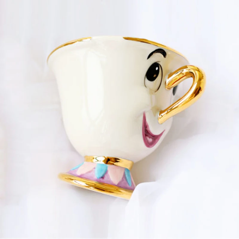 

CUTE Beauty and the Beast Tea Set Mrs Potts' Son: Chip Cup Coffee Ceramic Porcelain Lovely Xmas Gift Drop Ship Fast Post