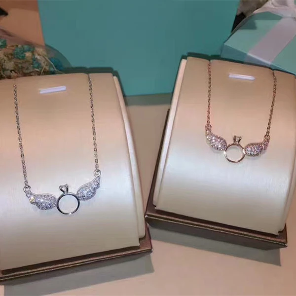 Ожерелье из серебра 925 пробы с фианитом|designer necklace|fashion necklacenecklace designer |