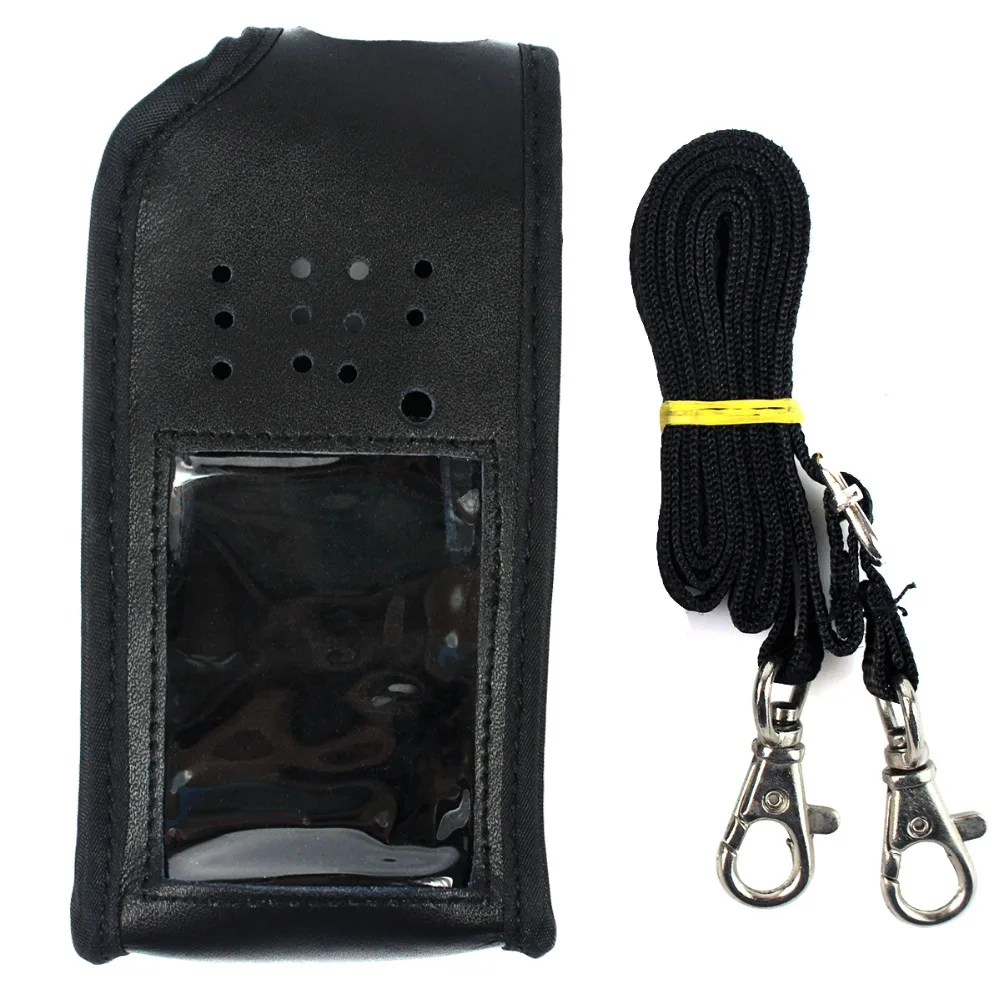 Черный Многофункциональный чехол для портативной рации кожаный Retevis RT8 RT81 DMR