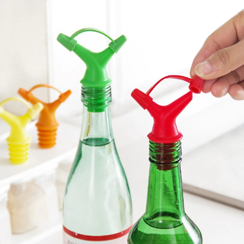 Бутылка с двойным маслом пробка для рта соусная бутыли распылительной насадкой