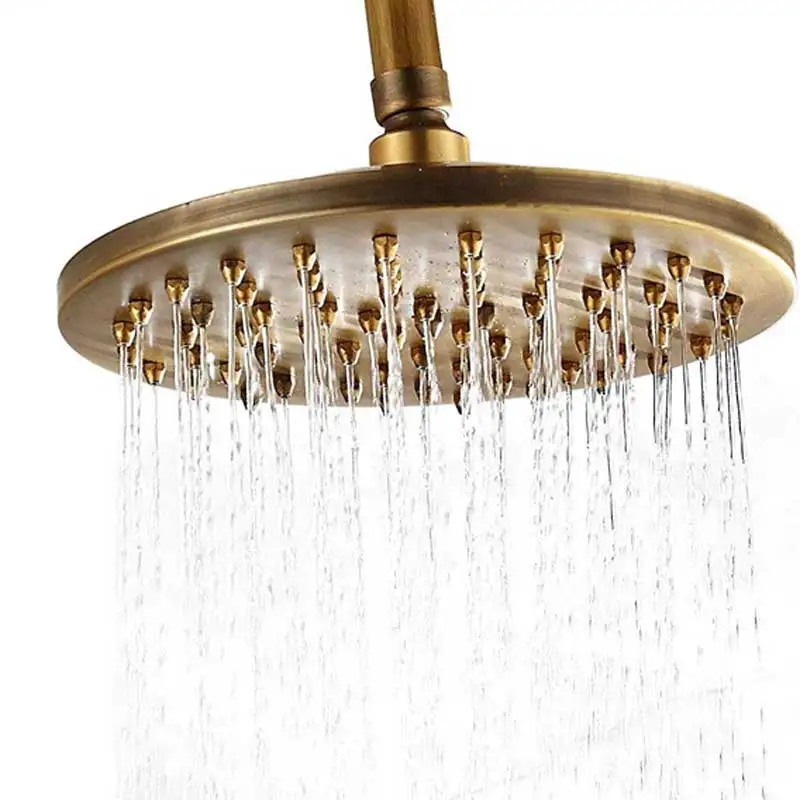 shower head Античный латунный душевой кран для ванной комнаты, аксессуар ", насадка для душа/ручной душ/150 см шланг/угловой клапан/кронштейн - Цвет: shower head