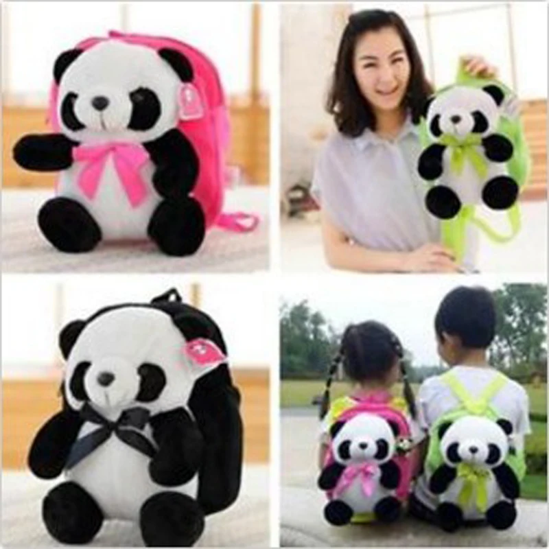 Новый детский рюкзак с 3D пандой для мальчиков и девочек школьная сумка детского