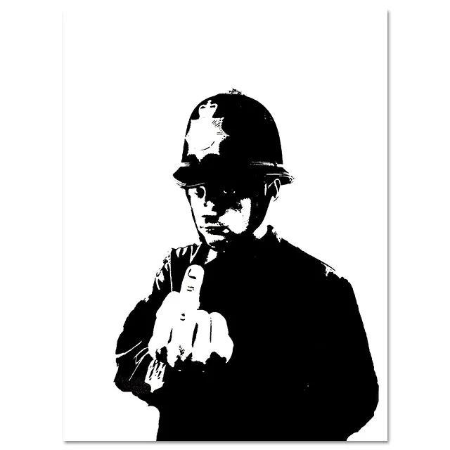 Picture 5 Banksy холст Художественная печать настенная живопись на холсте скандинавские плакаты и принты настенные картины для гостиной абстрактный Декор Куадрос - Цвет: Picture 5