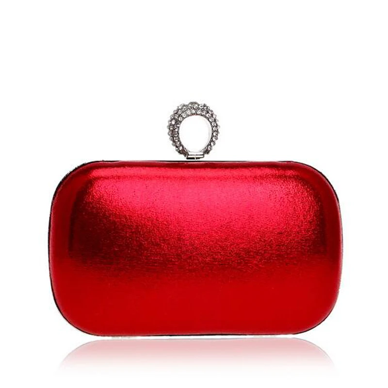 RED DAIWEIWomen вечерняя сумка, клатч, сумочка с бриллиантами кожзам PU все сезоны Свадьба события/вечерние Формальные металлические цепи B - Цвет: RED