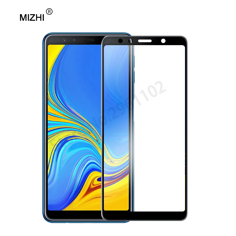 Защитное стекло на galaxy a7 GLAS для samsung galaxy a7 a8 plus Защитная пленка для экрана a720 a730 a750 a 7 8 plus - Цвет: Black