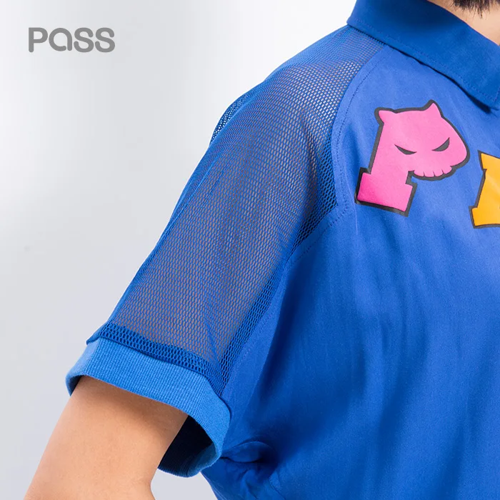 Пройти Лето 2017 г. женщина отложным воротником Пух письмо Модные принты