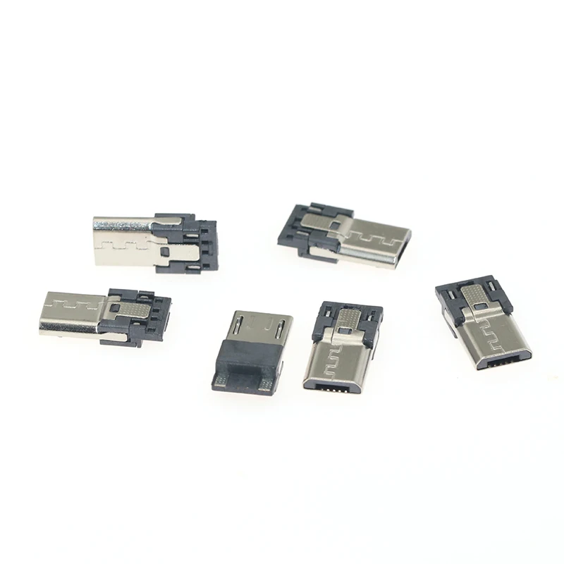 Длинная штепсельная вилка Android 5 контактов 2 ядра 30 в 1 А разъемы Micro USB розетка