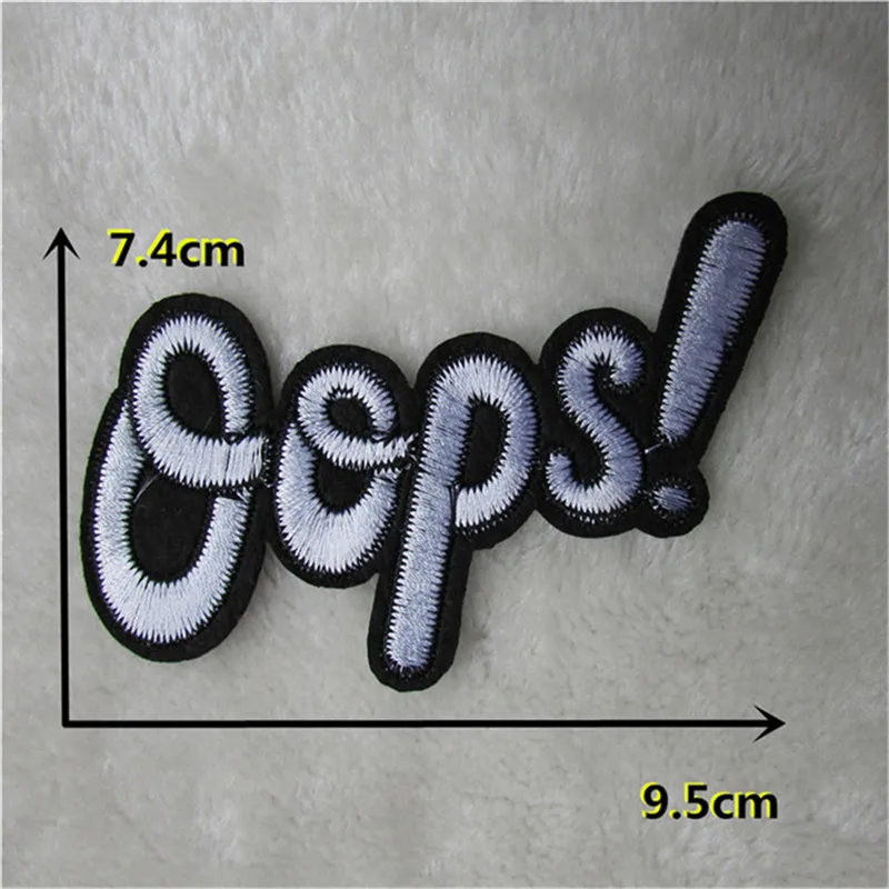 Новое поступление вышитые нашивки в полоску железные для одежды Череп клен