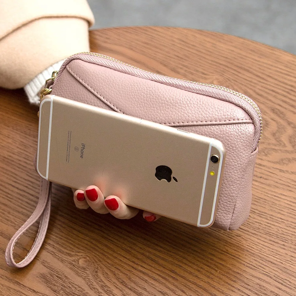 Оригинальная брендовая практичная женская кожаная мини-сумка-клатч