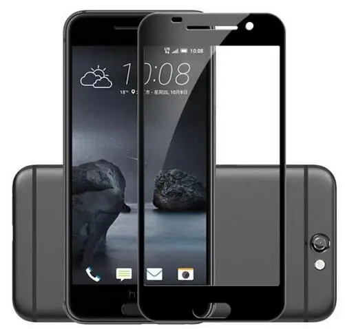 Полноэкранное белое золотое черное закаленное стекло премиум класса для HTC One A9 /