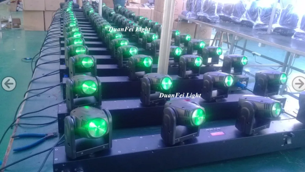 DunFly DuanFei Light 6 шт./лот 80 Вт бар с 4x10 Светодиодная движущаяся головка Точечный