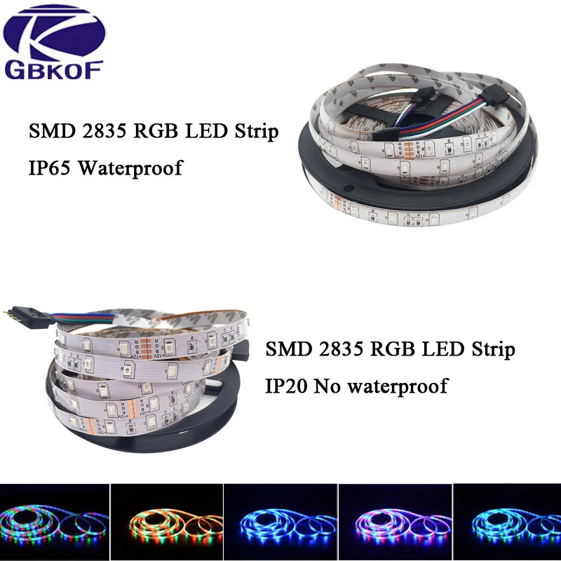RGB Светодиодная лента SMD2835 5 м 10 гибкая светодиодная 15 20 IP20 IP65 + пульт