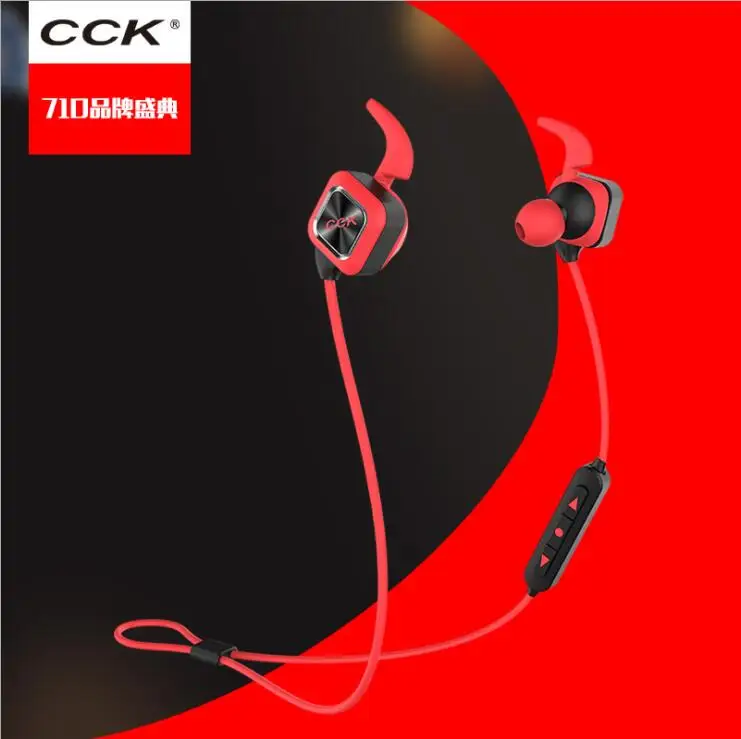 Спортивная Bluetooth гарнитура KS Plus беспроводные наушники вкладыши с микрофоном и