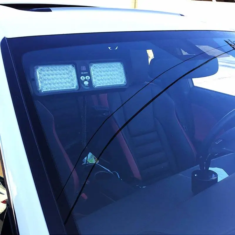 Синий 86 светодиодный солнцезащитный козырек для лобового стекла