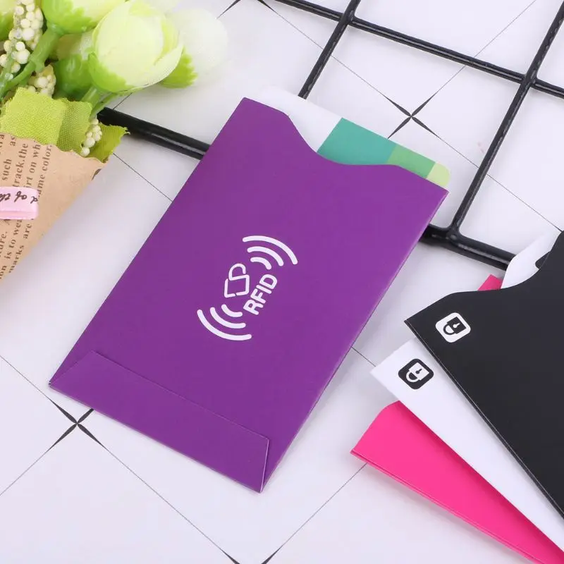 2020 Анти Rfid кошелек блокирующий считыватель Блокировка банк держатель для карт ID
