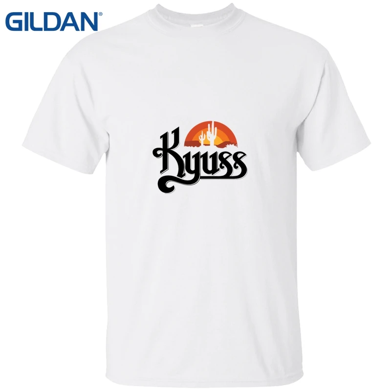 Gildan Top T Shirts Sales Kyuss Band Album Blues For The Red Sun Hip-Tope Tee Mans Clothing Simple Online Tops Sale | Мужская одежда