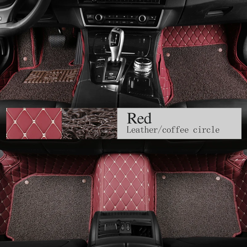 Двухцелевая кожа с ПВХ-катушкой 3D полное покрытие автомобильный напольный