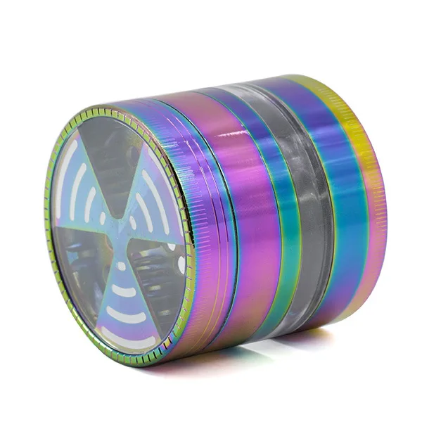 Новый Четырехслойный Блестящий цинковый сплав сигнальные зубы прозрачное окно