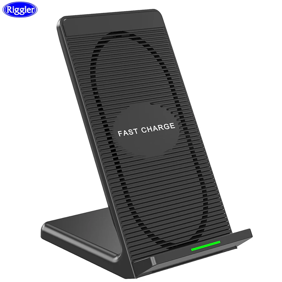 desk charging station wireless charger cooling fan 10w fast charge phone holder for iphone11pro 11 xs xr free global shipping