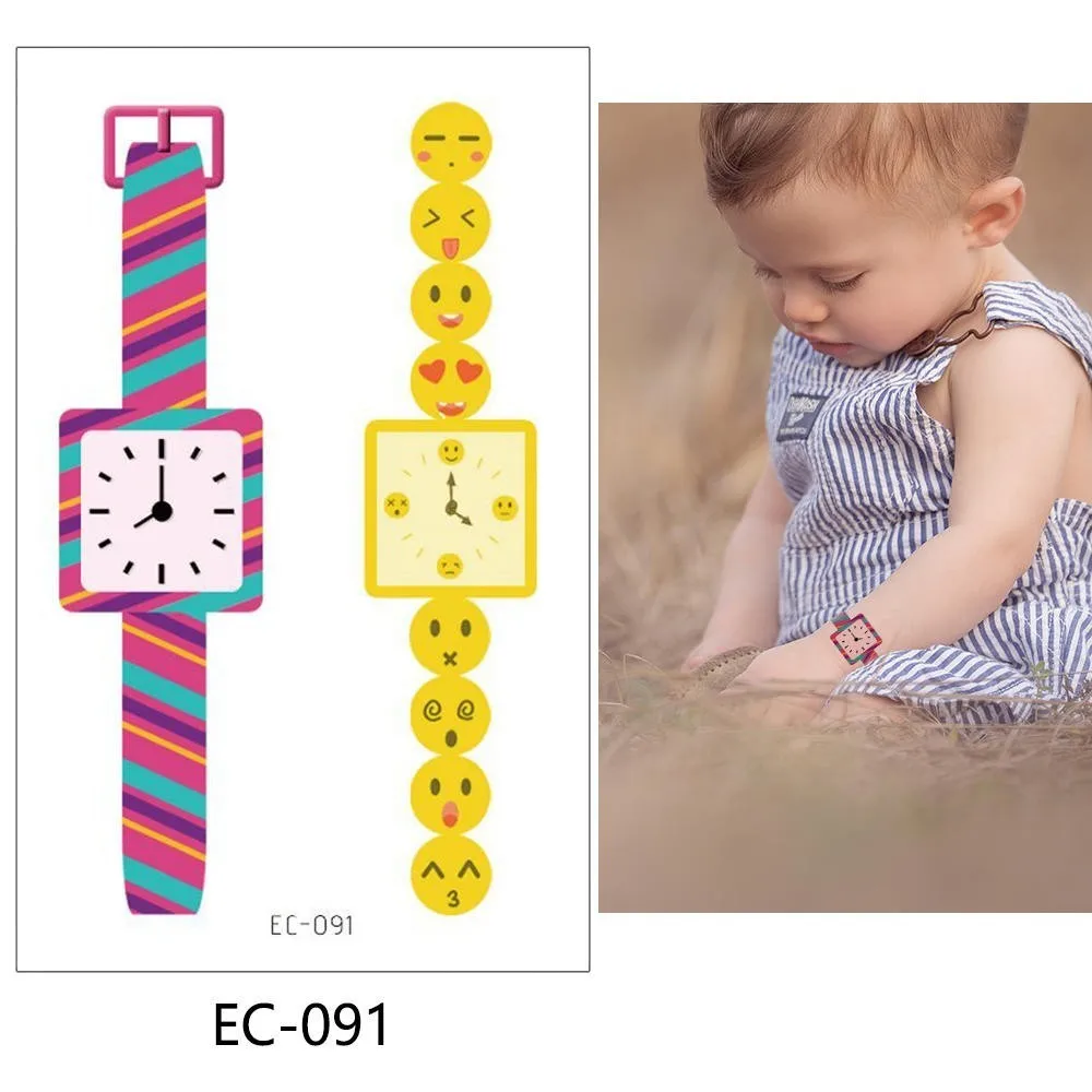 EC-091 Glaryyears 1 шт., Временные Макияж, детские наклейки-татуировки, Горячая, поддельные тату, флеш-тату, водонепроницаемые, маленькие, боди-арт, модный дизайн - Цвет: EC-091