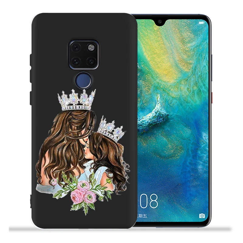 Модный чехол для мамы, супер мамы, девочки, младенца, для huawei mate 20 Lite mate 10 Lite mate 20 Pro Coque для Nova 4e 3 Nova3i задняя крышка