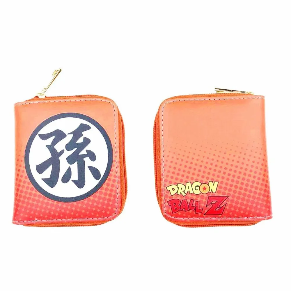 Аниме Dragon Ball Z кожаный кошелек на молнии карты органайзер для монетницы кошельки подарки дети милый мультфильм мини кошелек