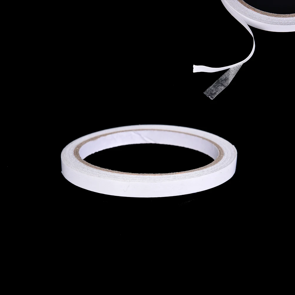 

1Pc 9.1mm x 9m Strong Adhesion Double Sided Sticky Tape White Powerful Doubles Faced Adhesive For Office