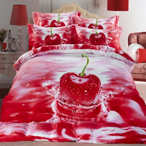 color as picture Хлопок, натуральный 3D комплект постельного белья, цветы, лебеди, постельное белье, пододеяльник, простыня, полный размер, реалистичный рисунок, высокое качество - Цвет: color as picture