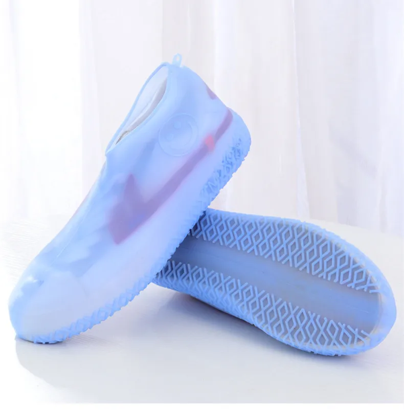Shoe Cover Outdoor Children Adult Non-slip Waterproof Silicone Shoe Covers Thick Wear-resistant Rain Boots Reusable Easy Clean