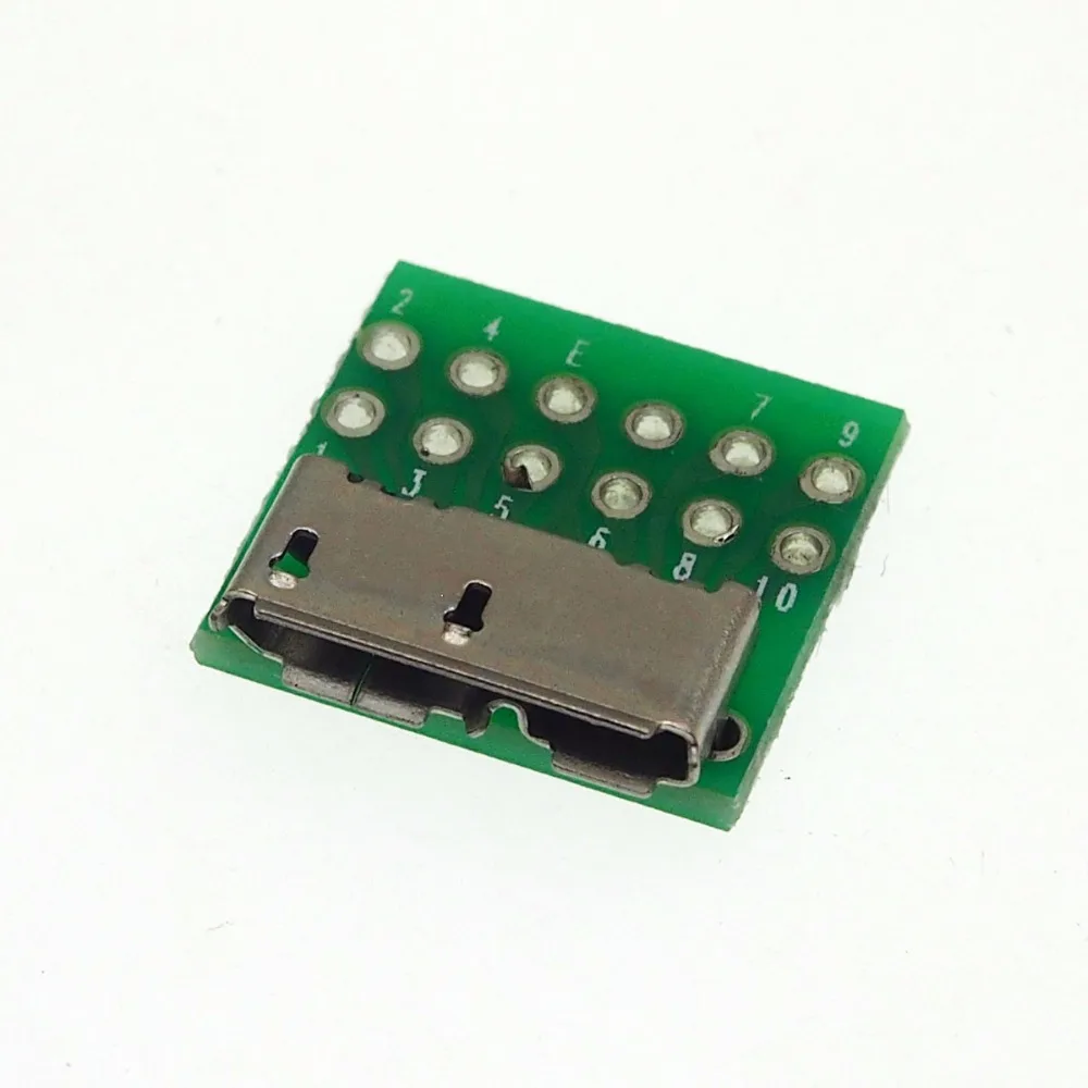 Гнездовой разъем MICRO USB 3 0 10pin тестовый гнездовой для sumsung Note3 s4 с печатной платой |