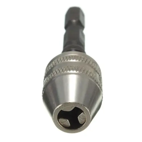 Полезный Серебряный + черный 6 мм без ключа сверло патрон быстрое изменение