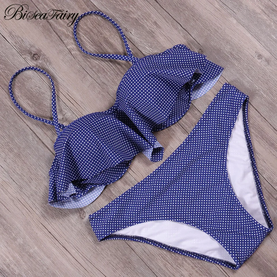 Biseafairy 2019 летние бикини с пуш ап и заниженной талией женские купальные костюмы