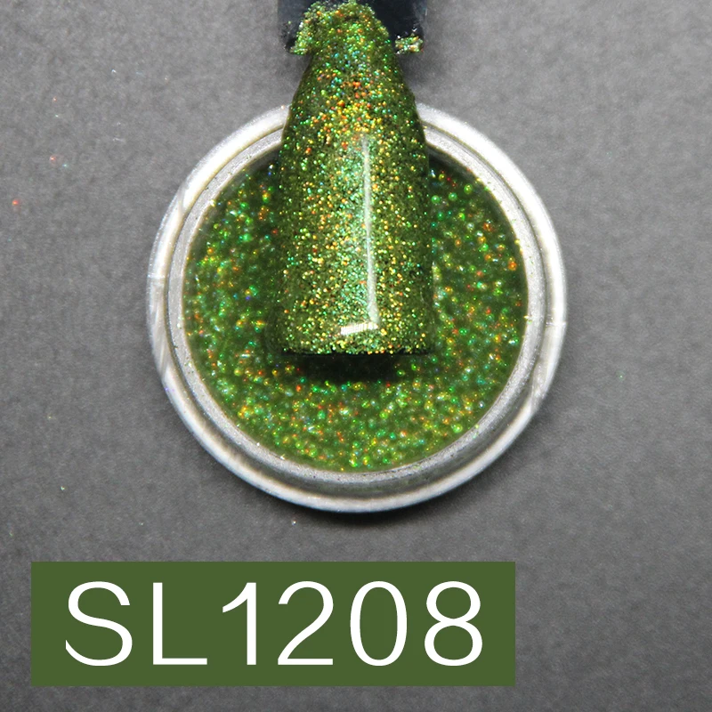 SL1208 LAKIMU 1 коробка, зеркальные Блестки для ногтей, для ногтей, мерцающая пудра для дизайна ногтей, блеск для маникюра, хромированный пигмент, пылезащитный SL12-20, серия - Цвет: SL1208