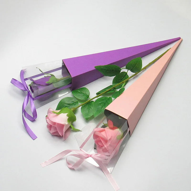 Подарок ко Дню Святого Валентина коробка одиночная Роза цветок для custom Gift цветы