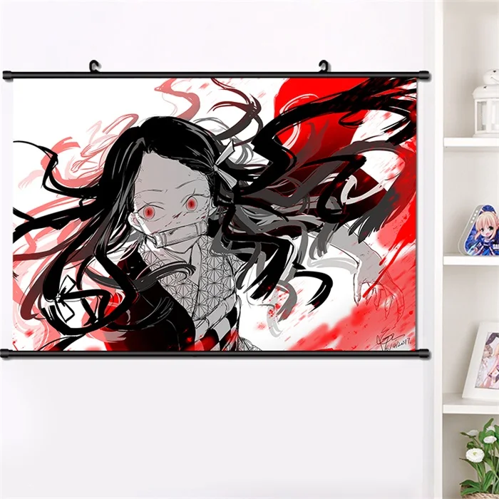 U Аниме демон убийца: Kimetsu no Yaiba Agatsuma Zenitsu настенный Свиток Плакат манга настенные подвесные плакаты украшение дома 40*60 см - Цвет: U
