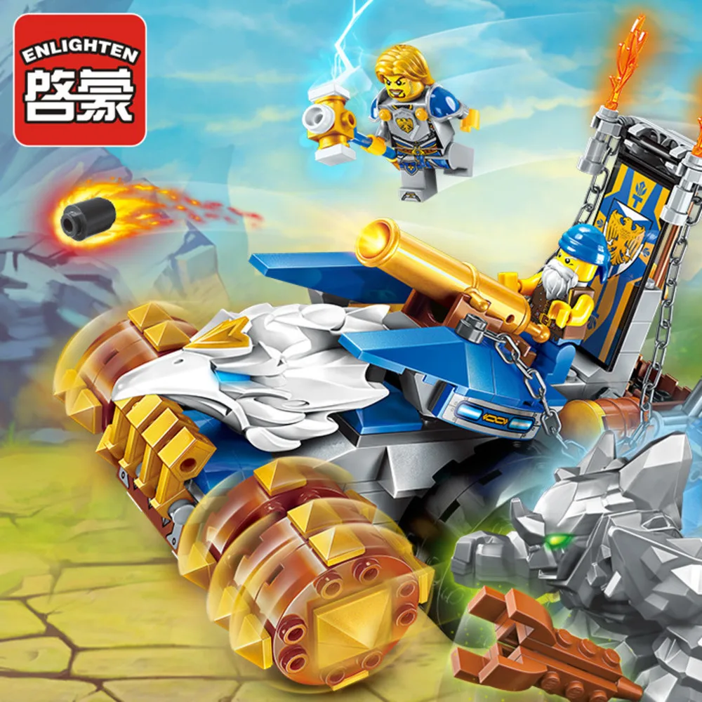 Просвещения Glory герои рыцарь человек войны Building block Дети военные игрушки подарки